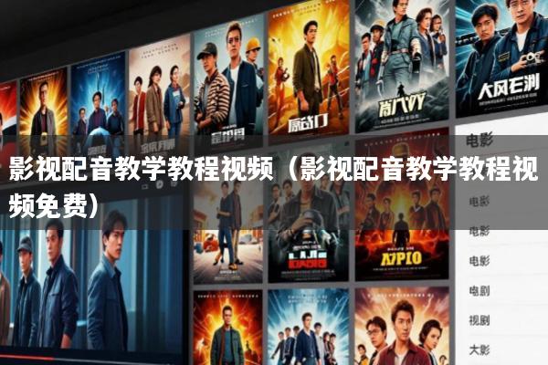 影视配音教学教程视频(影视配音教学教程视频免费)