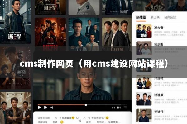 cms制作网页(用cms建设网站课程)
