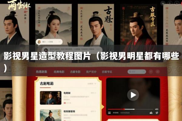 影视男星造型教程图片(影视男明星都有哪些)