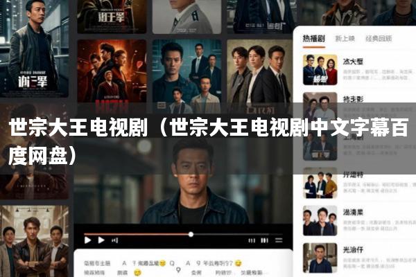 世宗大王电视剧(世宗大王电视剧中文字幕百度网盘)
