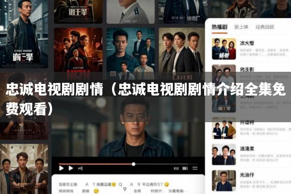 忠诚电视剧剧情(忠诚电视剧剧情介绍全集免费观看)