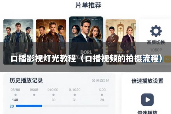 口播影视灯光教程(口播视频的拍摄流程)