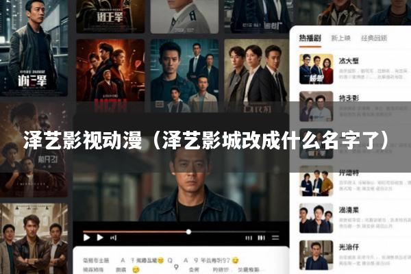 泽艺影视动漫(泽艺影城改成什么名字了)