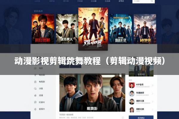 动漫影视剪辑跳舞教程(剪辑动漫视频)