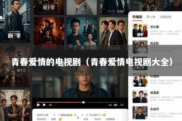 青春爱情的电视剧(青春爱情电视剧大全)