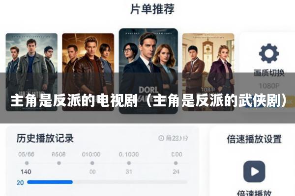 主角是反派的电视剧(主角是反派的武侠剧)