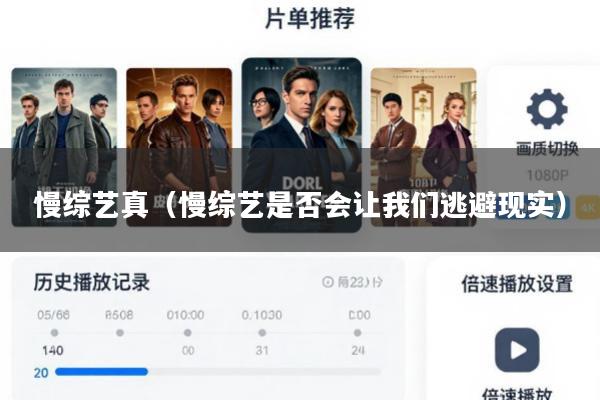 慢综艺真(慢综艺是否会让我们逃避现实)