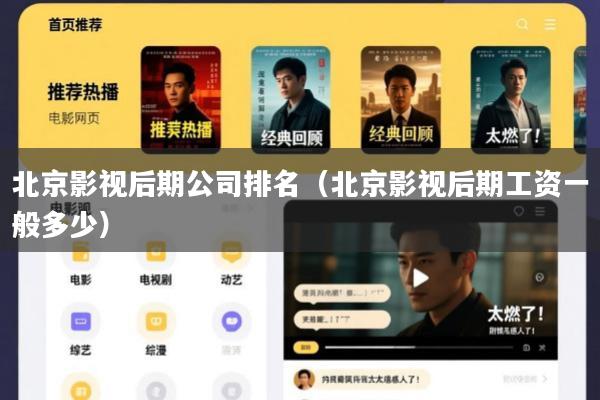 北京影视后期公司排名(北京影视后期工资一般多少)