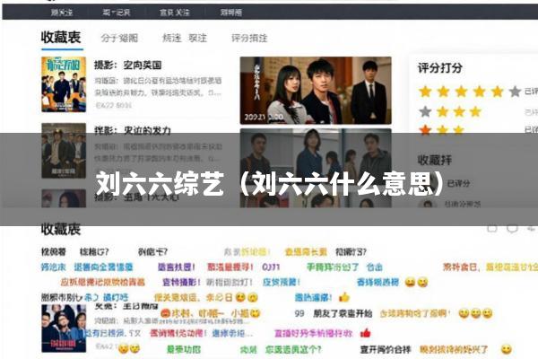 刘六六综艺(刘六六什么意思)