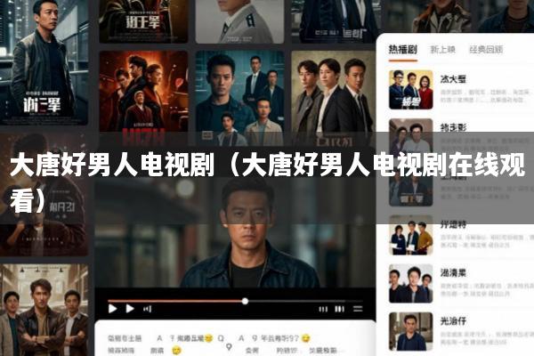 大唐好男人电视剧(大唐好男人电视剧在线观看)