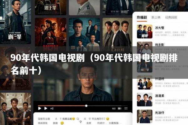 90年代韩国电视剧(90年代韩国电视剧排名前十)