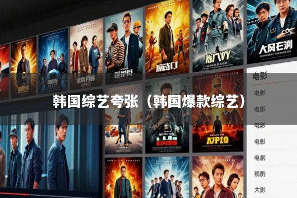 韩国综艺夸张(韩国爆款综艺)