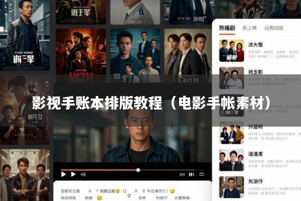 影视手账本排版教程(电影手帐素材)